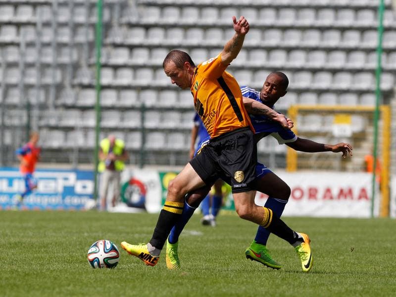 Football. I Liga. Miedz Legnica - GKS Katowice. 10.08.2014