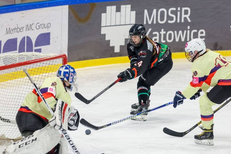 Ice Hockey. Tauron Liga Kobiet. Wiedzmy 71 Wroclaw - Kojotki Naprzod Janow. 03.12.2023