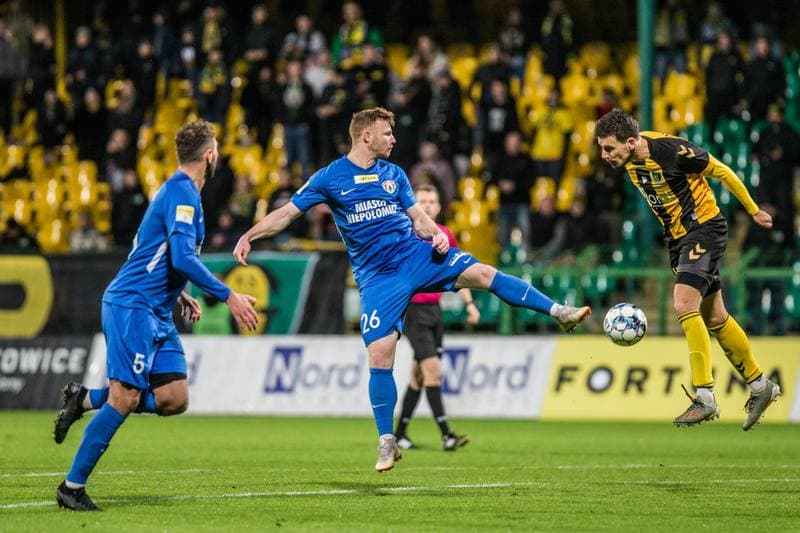 Football. Fortuna I Liga. GKS Katowice - Puszcza Niepolomice. 23.10.2021