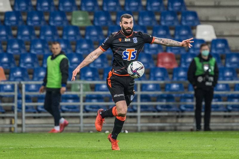 Football. PKO BP Ekstraklasa. Podbeskidzie Bielsko-Biala - Lech Poznan. 23.04.2021