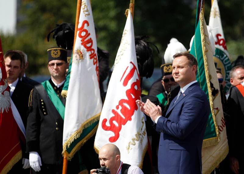 Celebration of the 35th Anniversary of the Jastrzebie Agreement. Jastrzebie-Zdroj. 03.09.2015