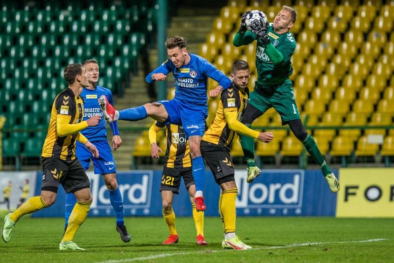 Football. Fortuna I Liga. GKS Katowice - Puszcza Niepolomice. 23.10.2021