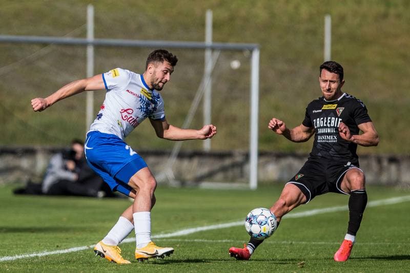 Football. Fortuna I Liga. Zaglebie Sosnowiec - Podbeskidzie Bielsko-Biala. 24.10.2021