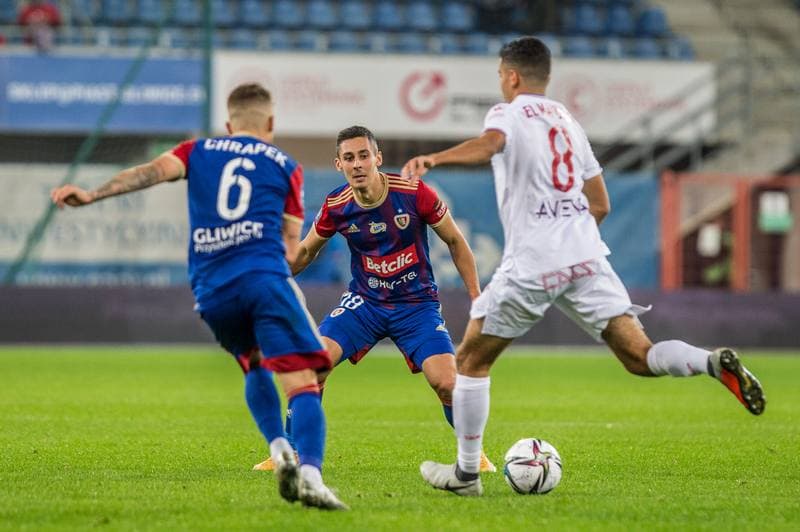Football. PKO BP Ekstraklasa. Piast Gliwice - Wisla Krakow. 01.10.2021