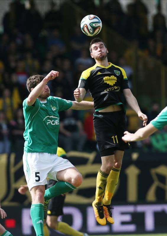Football. I Liga. GKS Katowice - GKS Belchatow. 03.04.2016