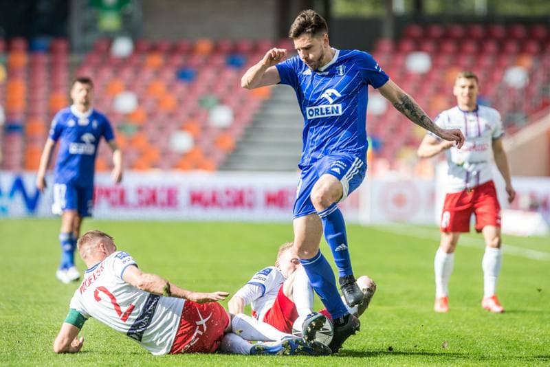 Football. PKO BP Ekstraklasa. Podbeskidzie Bielsko-Biala - Wisla Plock. 08.05.2021