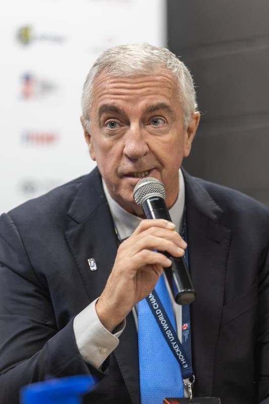 Ice Hockey. IIHF U20 World Championship Division 1B. Press Conference. 12.12.2022