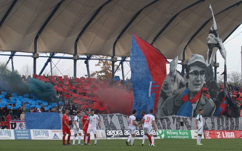 Football. II Liga Grupa Zachodnia. Polonia Bytom - Zaglebie Sosnowiec. 12.10.2013