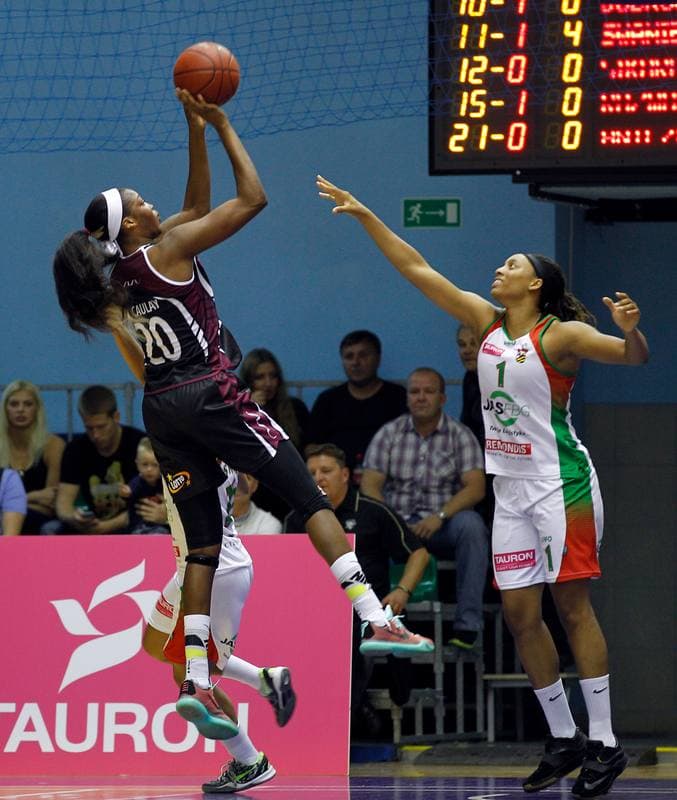 Basketball. Tauron Basket Liga Kobiet. Jas FBG Zaglebie Sosnowiec - Energa Torun. 19.09.2015