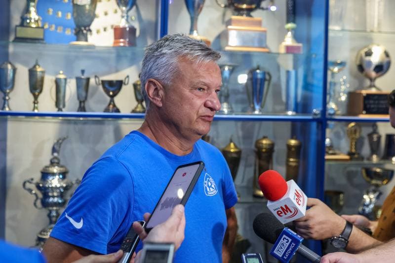 Football. Ruch Chorzow. Press Conference. 21.09.2023