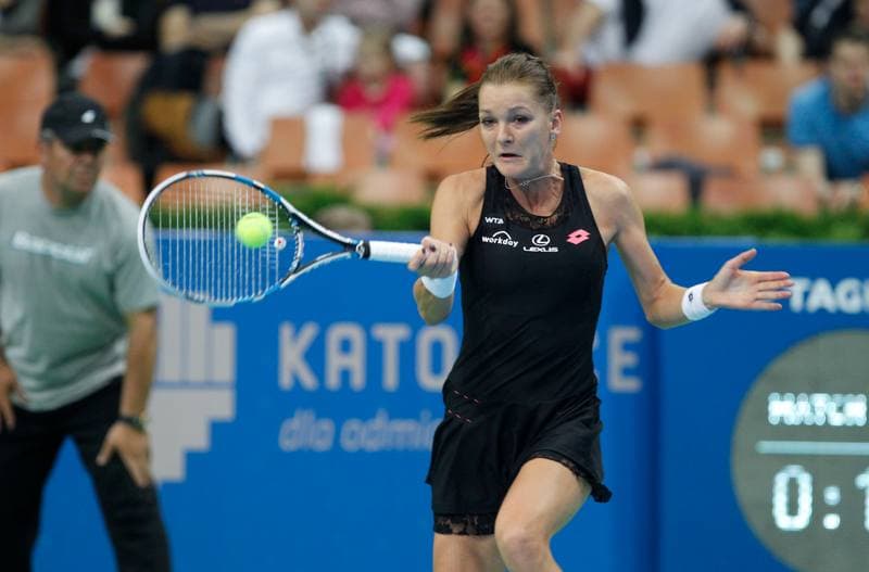 Tennis. Katowice Open. Agnieszka Radwanska - Yanina Wickmayer. 07.04.2015