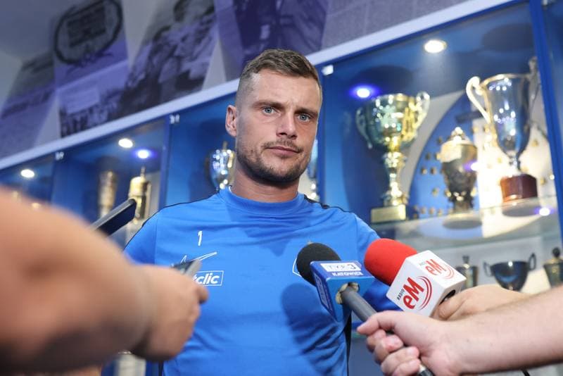Football. Ruch Chorzow. Press Conference. 21.09.2023