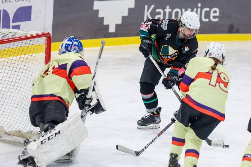 Ice Hockey. Tauron Liga Kobiet. Wiedzmy 71 Wroclaw - Kojotki Naprzod Janow. 03.12.2023