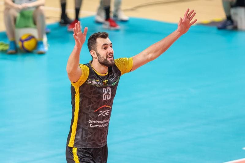 Volleyball. PlusLiga. GKS Katowice - PGE Giek Skra Belchatow. 09.12.2023