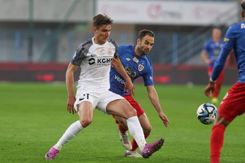 Football. PKO BP Ekstraklasa. Piast Gliwice - Zaglebie Lubin. 15.04.2024