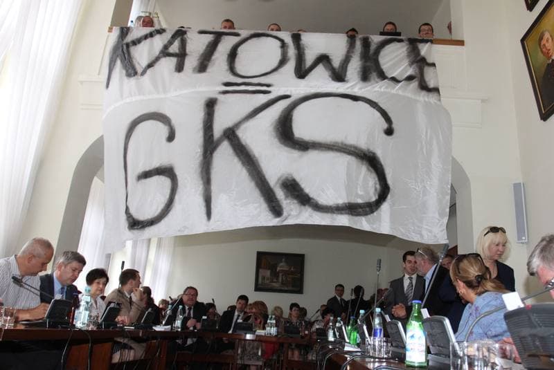 Football. GKS Katowice. Press Conference. 25.07.2012