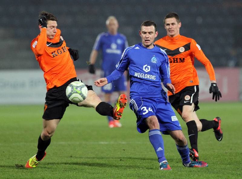Football. Puchar Polski. Ruch Chorzow - Zaglebie Lubin. 13.03.2013