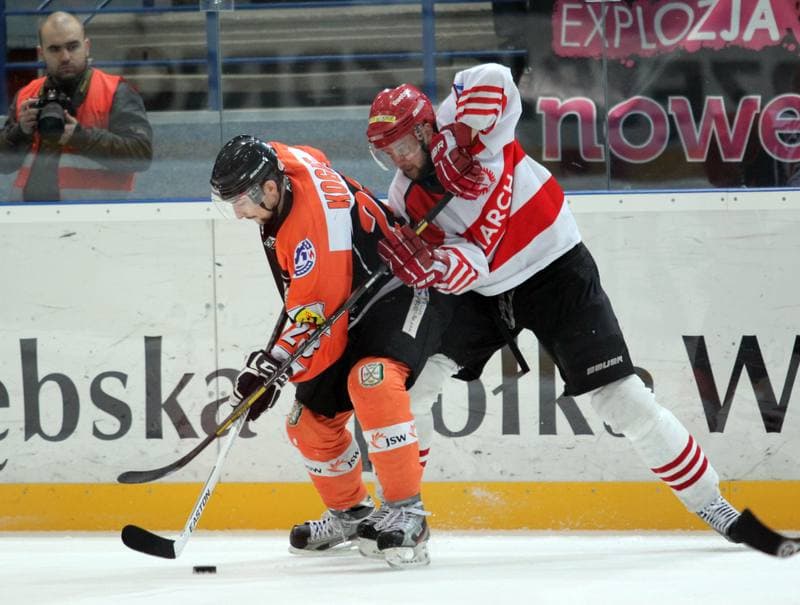 Ice Hockey. Polska Liga Hokejowa. JKH GKS Jastrzebie - Comarch Cracovia Krakow. 25.03.2013