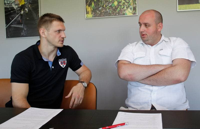 Football. GKS Katowice. Press Conference. 27.07.2014