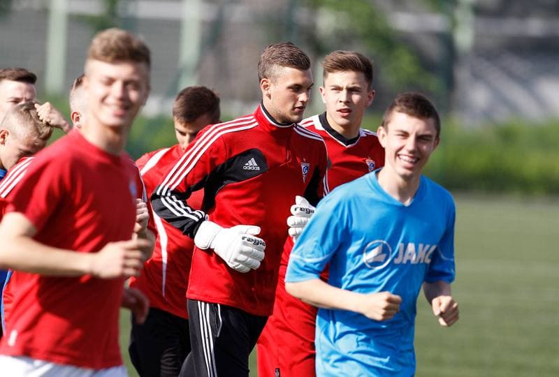Football. Gornik Zabrze. Press Conference. 08.05.2015