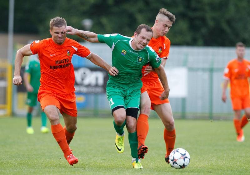 Football. Friendly Match. GKS Katowice - Puszcza Niepolomice. 26.07.2014