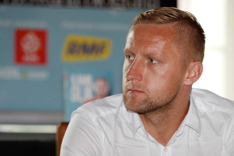 Football. Kamil Glik. Press Conference. 04.06.2016