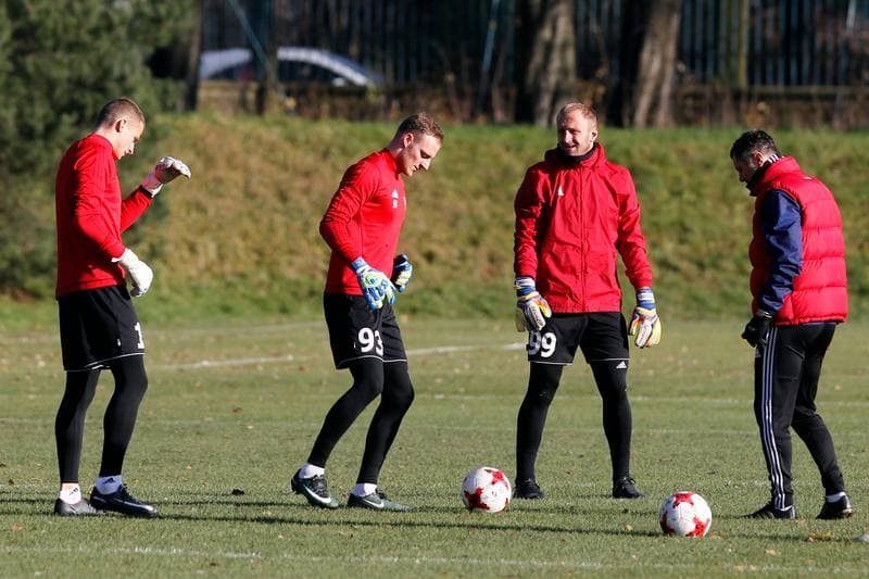 Football. Gornik Zabrze. Training. 23.11.2017