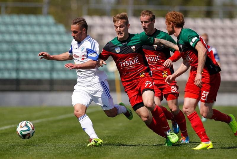 Football. I Liga. GKS Tychy - Wigry Suwalki. 25.04.2015