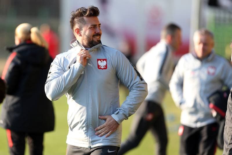 Football. Poland national team. Training. 25.03.2018