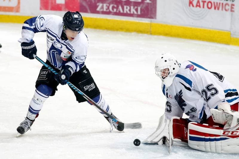 Ice Hockey. Polska Hokej Liga. SMS PZHL Katowice - MH Automatyka Gdansk. 23.10.2017