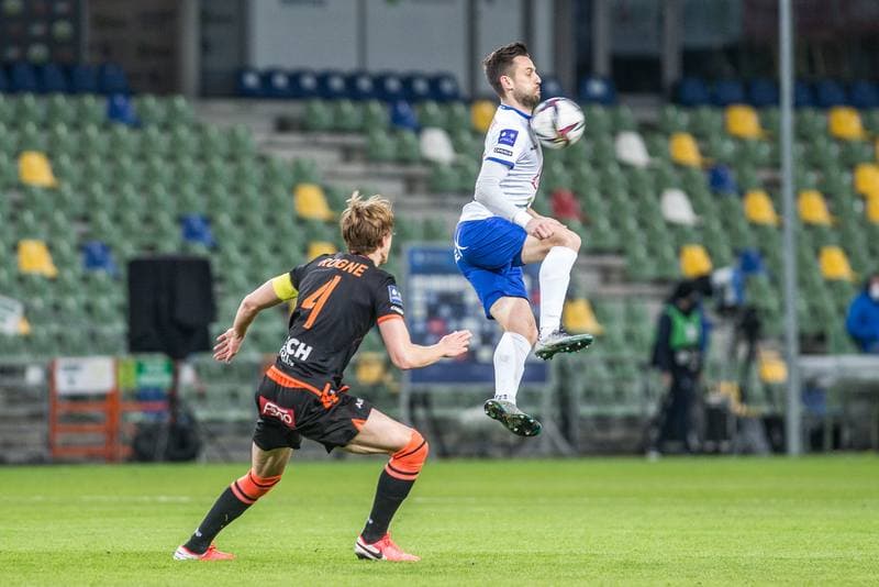 Football. PKO BP Ekstraklasa. Podbeskidzie Bielsko-Biala - Lech Poznan. 23.04.2021