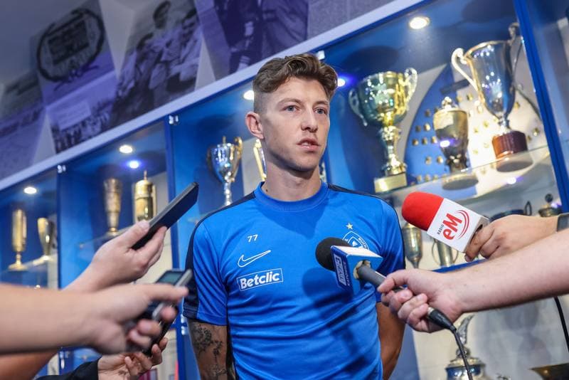 Football. Ruch Chorzow. Press Conference. 21.09.2023