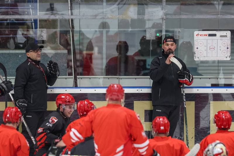 Ice Hockey. Poland national team. Training. 10.12.2023