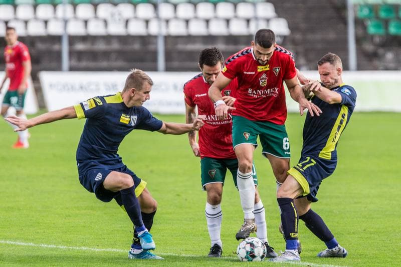 Football. Fortuna I Liga. Zaglebie Sosnowiec - Sandecja Nowy Sacz. 03.10.2020