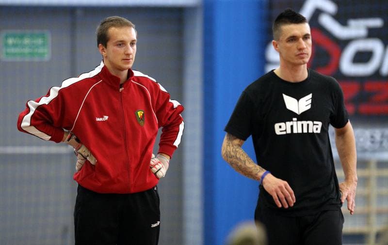 Football. Ruch Radzionkow. Training. 05.01.2011