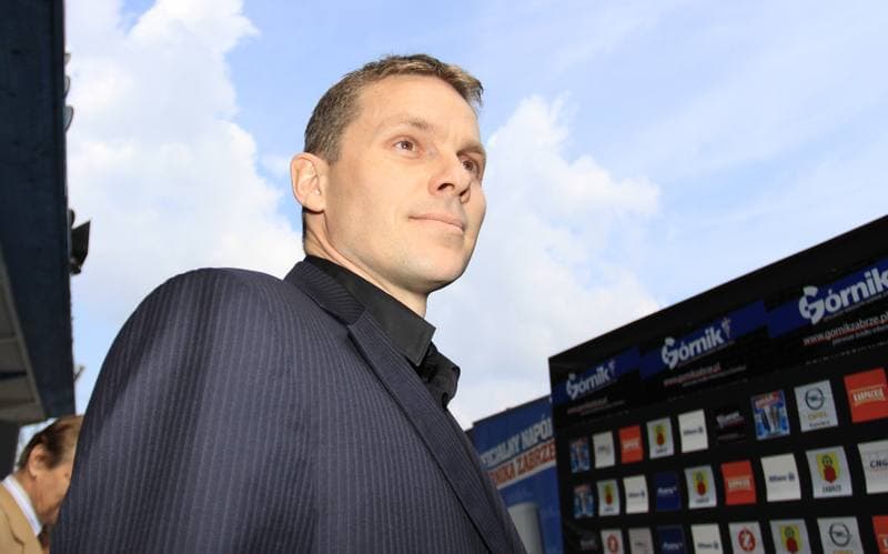 Football. Gornik Zabrze. Press Conference. 19.04.2010