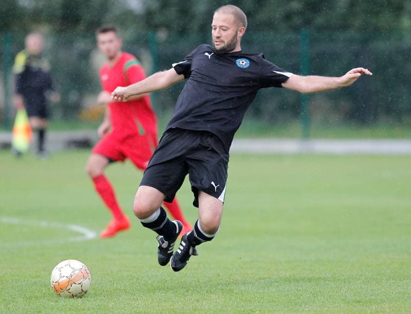 Football. Podokreg Katowice. Strazak Mikolow - Reprezentacja Slaska Oldboyow. 23.09.2014
