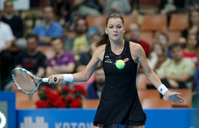 Tennis. Katowice Open. Agnieszka Radwanska - Yanina Wickmayer. 07.04.2015