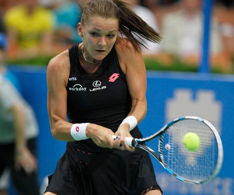 Tennis. Katowice Open. Agnieszka Radwanska - Yanina Wickmayer. 07.04.2015