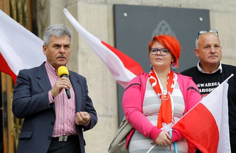 Protest KWW Stonoga Partia Polska. Katowice. 25.09.2015
