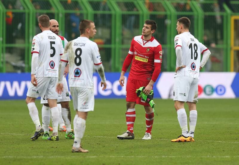 Football. I Liga. GKS Belchatow - Zaglebie Sosnowiec. 10.04.2016