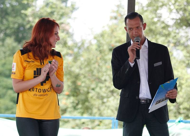 Football. GKS Katowice. Press Conference. 26.07.2014