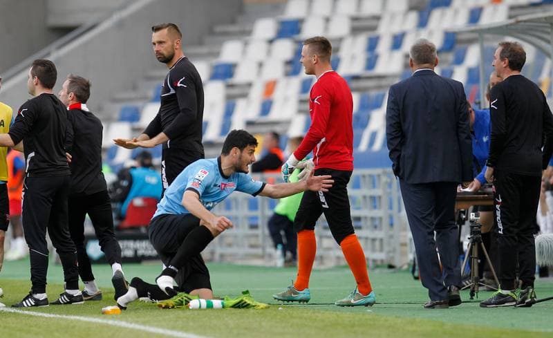 Football. T-Mobile Ekstraklasa. Podbeskidzie Bielsko Biala - Cracovia Krakow. 29.05.2015