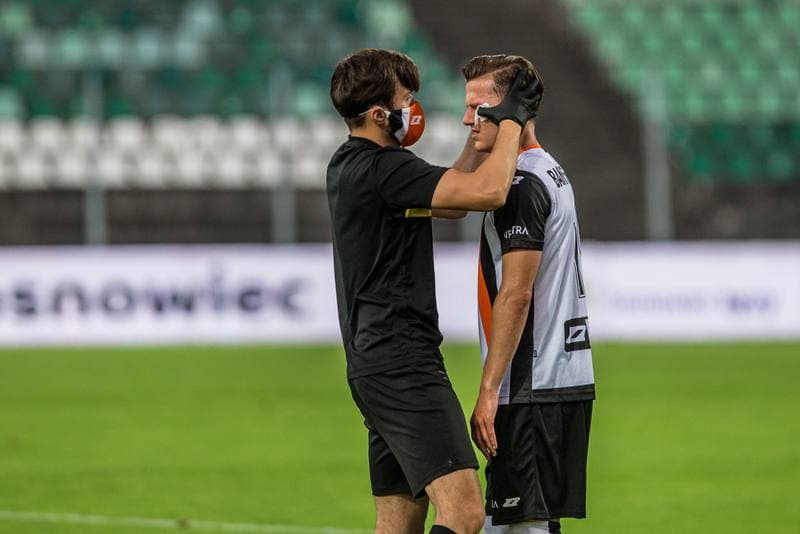 Football. Fortuna I Liga. Zaglebie Sosnowiec - Chrobry Glogow. 03.07.2020