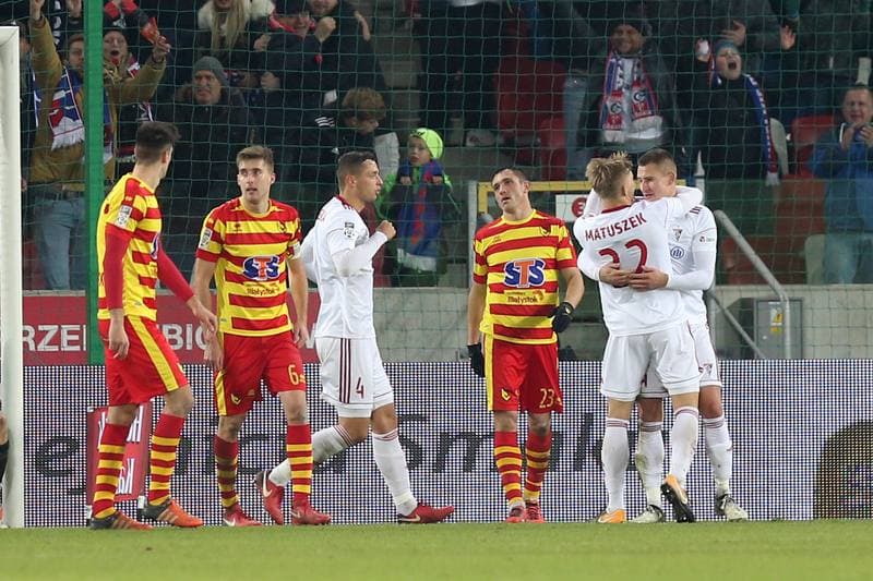 Football. Lotto Ekstraklasa. Gornik Zabrze - Jagiellonia Bialystok. 24.11.2017