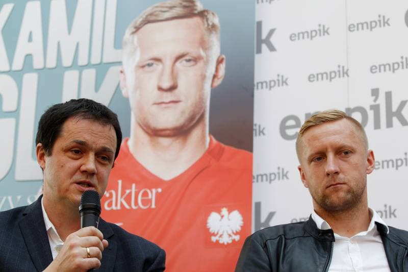 Football. Kamil Glik. Press Conference. 04.06.2016