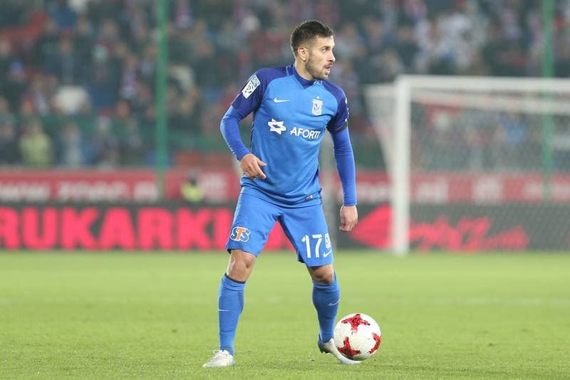 Football. Lotto Ekstraklasa. Gornik Zabrze - Lech Poznan. 04.11.2017