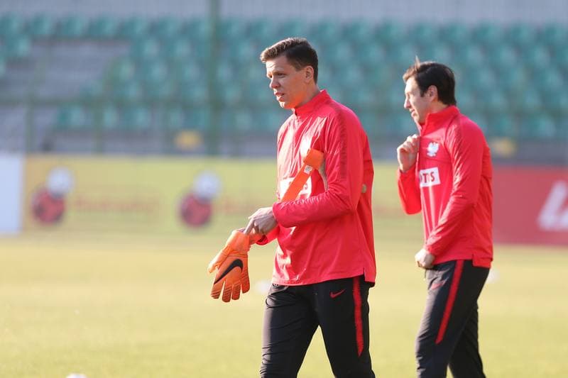 Football. Poland national team. Training. 25.03.2018