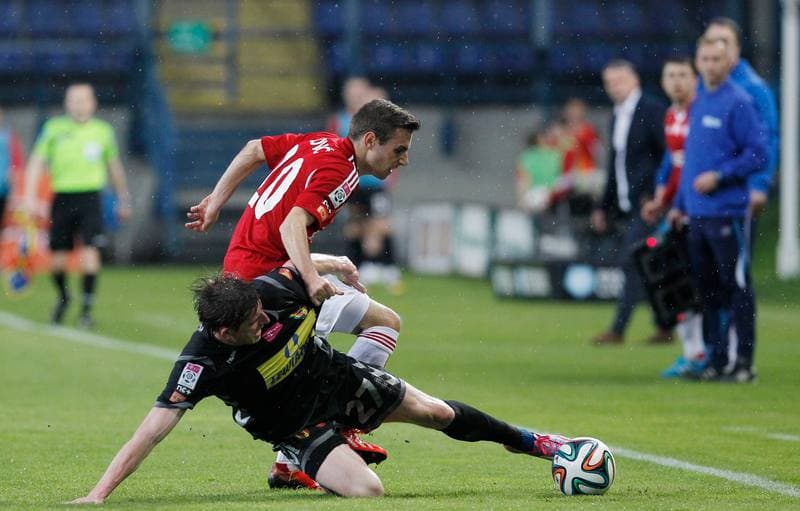 Football. T-Mobile Ekstraklasa. Wisla Krakow - Korona Kielce. 26.04.2015