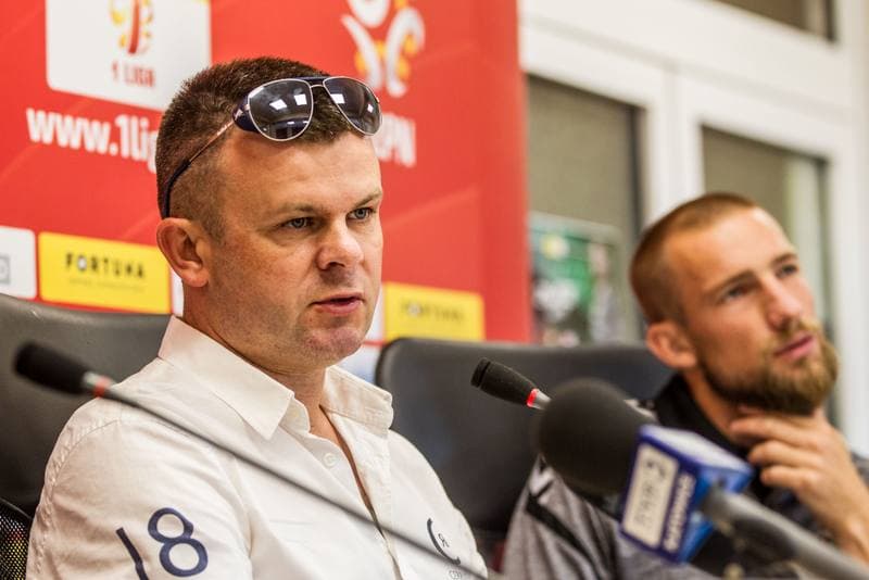 Football. Zaglebie Sosnowiec. Press Conference. 25.07.2019
